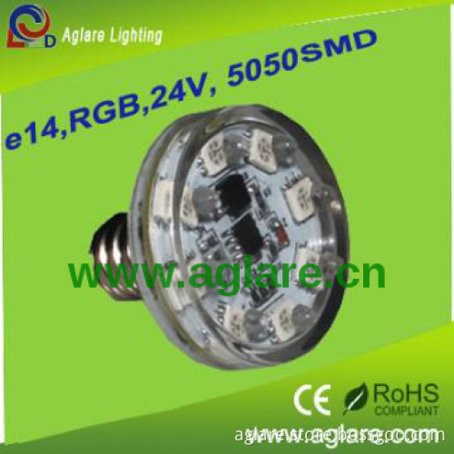 5050SMD AC24V E14 RGB amusement park led light